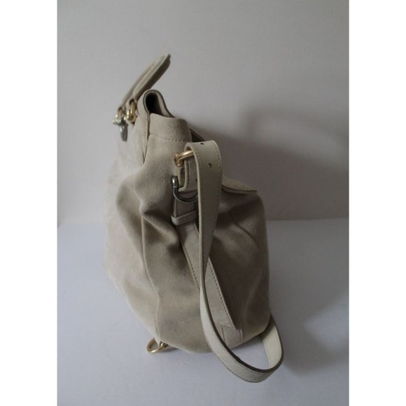 Bill Blass Robin Suede Crossbody Bag Wood Ash - Picture 3 of 12